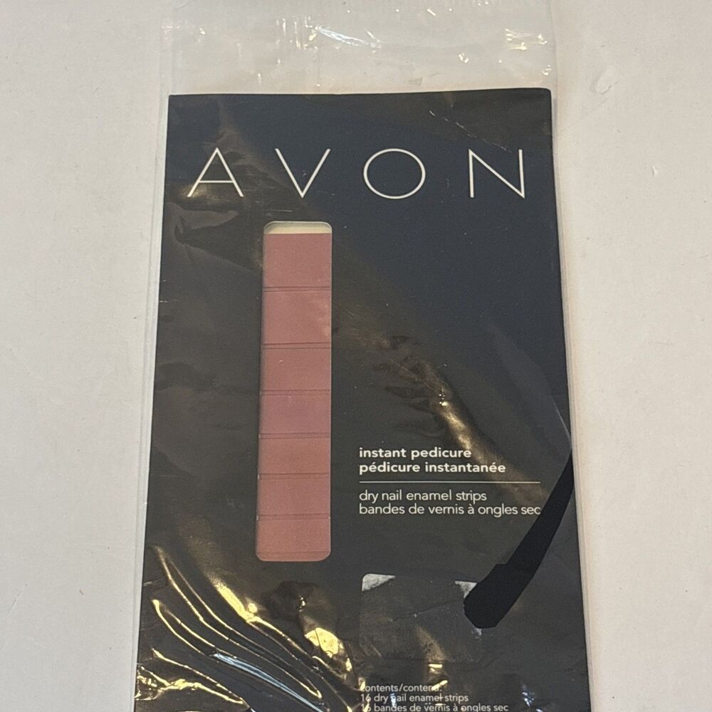 NEW Avon Instant Manicure/Pedicure Dry Nail Enamel Strips Terracotta, New